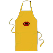 Boca-vampira de cor amarela Apron