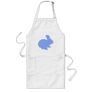 Avental Longo Bolinhas Azul Silhoule Cony Apron
