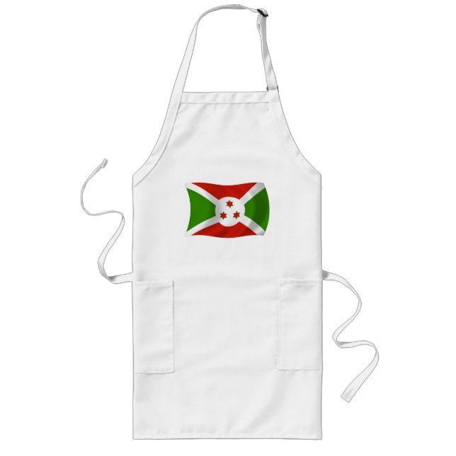 Avental Longo Burundi Flag Apron (Frente)