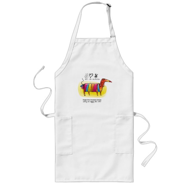 Avental Longo Cachorro Cachorro-Cachorro Apron (Frente)