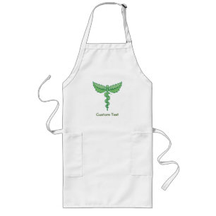 Avental Longo Caduco com Folhas Longas Apron