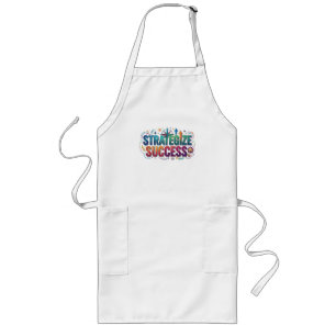 Avental Longo Camiseta Motivacional de Xadrez Rei Estratégia de 