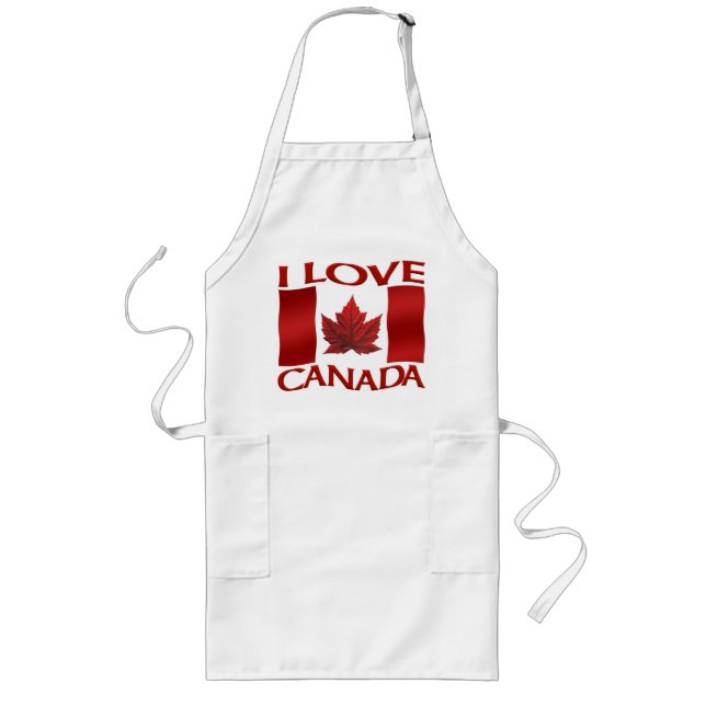 Avental Longo Canadá Souvenir Apron I Love Canada Souvenir Apron (Frente)