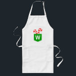 Avental Longo Canas canas candi personalizadas em Pocket Chic<br><div class="desc">Canas de doces monogramadas personalizadas em Pocket Chic Long Apron.</div>