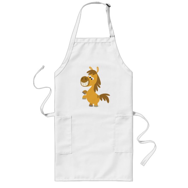 Avental Longo Cartoon Impetuante Cozinhar Apron (Frente)