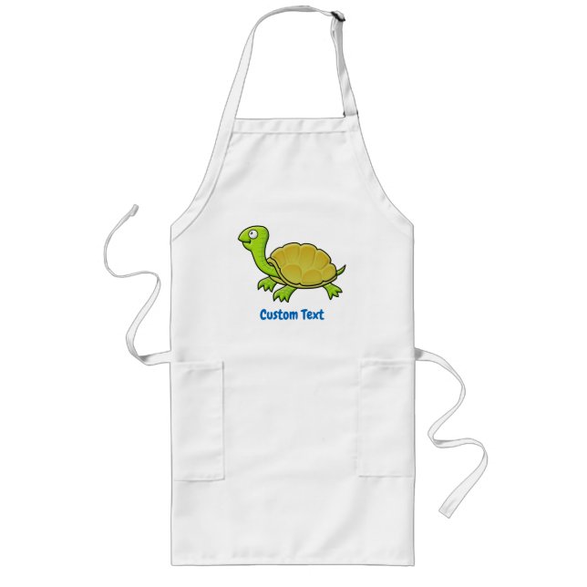 Avental Longo Cartoon Turtle Long Apron (Frente)