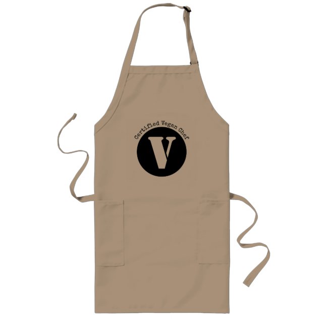 Avental Longo Certified Vegan Chef Apron (Frente)
