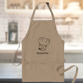 Avental Longo Chapéu de Chef Personalizado para Churrasco