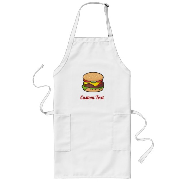 Avental Longo Cheeseburger Long Apron (Frente)