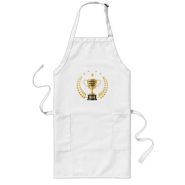 Avental Longo Chef Apron de Okayest do Mundo (Frente)