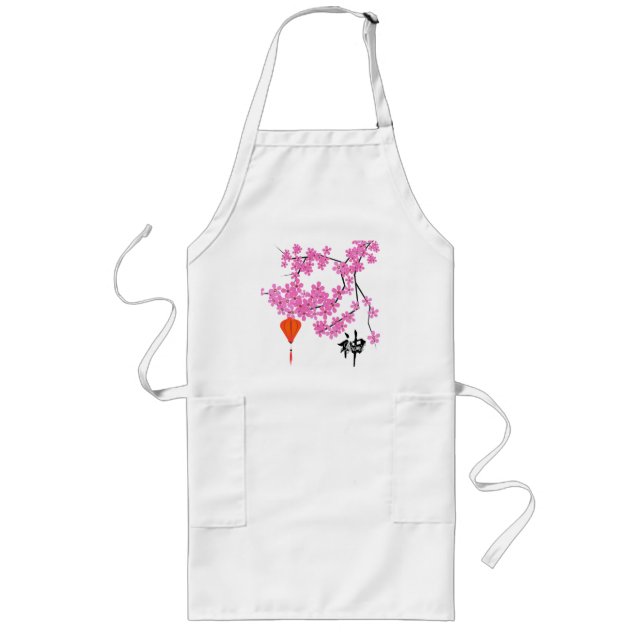 Avental Longo Cherry Blossom Design Apron (Frente)