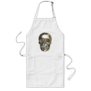Avental Longo Chrome Skull Apron
