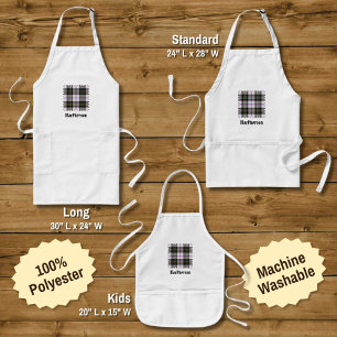 Avental Longo Clan MacPherson Dress Tartan Apron