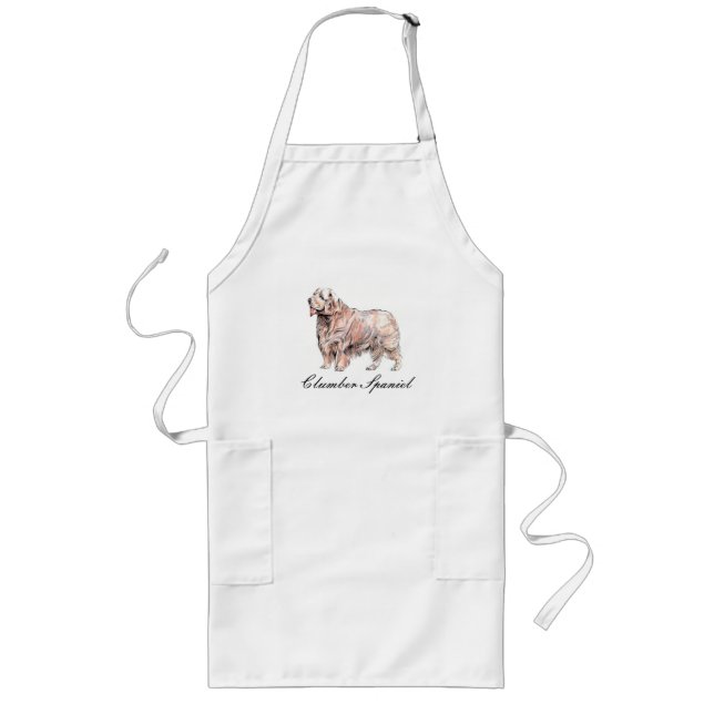 Avental Longo Clumber Spaniel Apron (Frente)