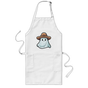Avental Longo Coleção Baby Boo Cowboy Ghost Halloween