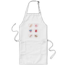 Corações Apron com flores