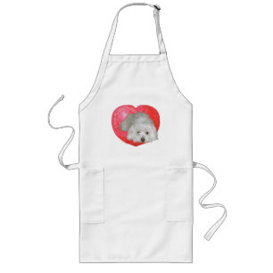 Avental Longo Coton de Tulear Dia dos Namorados