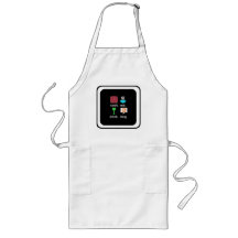"Cozinha. Comer. Beba. Blog." Long Apron