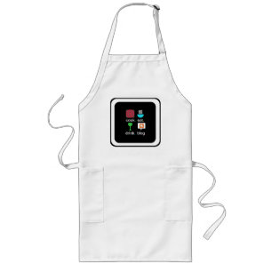 Avental Longo "Cozinha. Comer. Beba. Blog." Long Apron