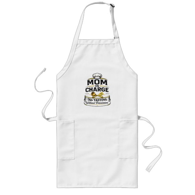 Avental Longo Cute Fun mom  Gift  Apron (Frente)