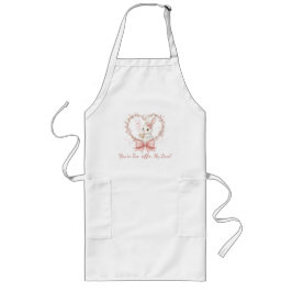 Avental Longo Cute Rabbit Cooking Apron - Personalized Chef Gift
