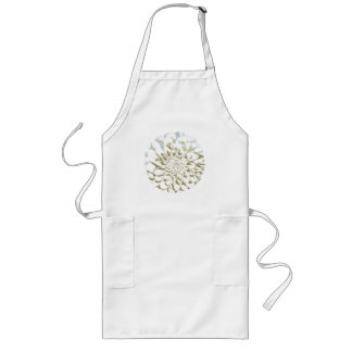 Avental Longo Dahlia flower long apron