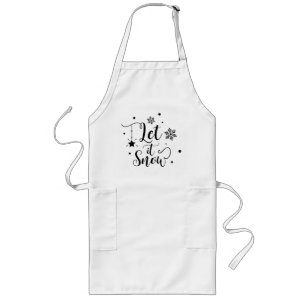 Avental Longo "Deixe-a nevar" Apron de Natal