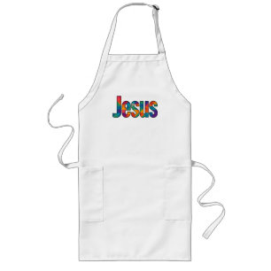 Avental Longo desenho geométrico "Jesus"