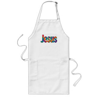 Avental Longo desenho geométrico "Jesus"
