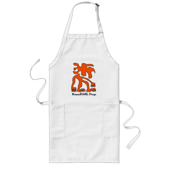 Avental Longo Design MammaBASIL Apron. (Frente)