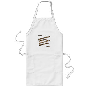 Avental Longo Deus Não Nos Deu O Espírito De Medo 