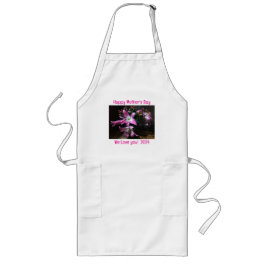 Avental Longo Dia de as mães Flor Apron