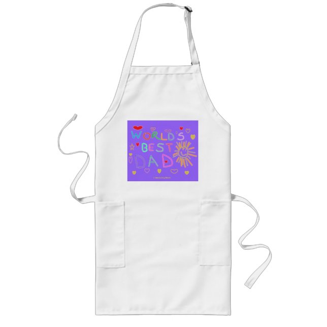 AVENTAL LONGO DIA DE OS PAIS LONG KITCHEN APRONS - MELHORES PRES (Frente)