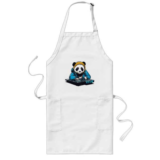 Avental Longo DJ Kawaii Panda (Frente)