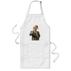 Avental Longo Donald Trump Engraçado Cozinhar de Natal Apron