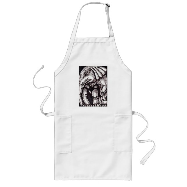 Avental Longo Ellie, o Elefante (Frente)