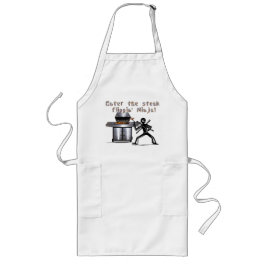 Avental Longo Entre no Steak Flippin' Ninja