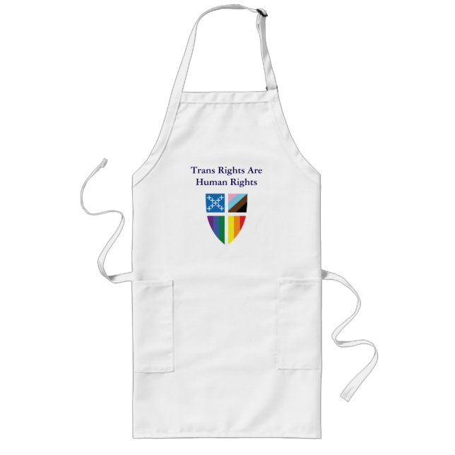 Avental Longo Episcopal Trans Rights Are Human Rights  (Frente)