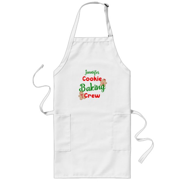 Avental Longo Equipe de Confeitaria de Biscoitos Personalizada D (Frente)