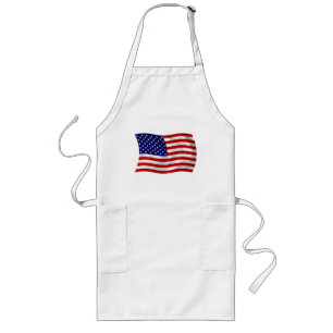Avental Longo Estados Unidos da América (EUA) Flag Apron