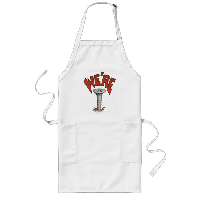 Avental Longo Estamos ferrados Apron (Frente)