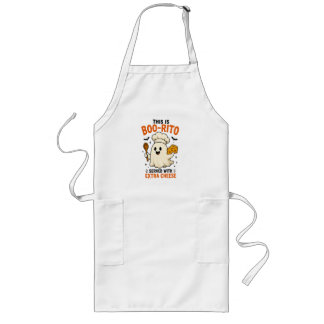 Avental Longo Este É Boo-Rito Servido com Queijo Extra” Design