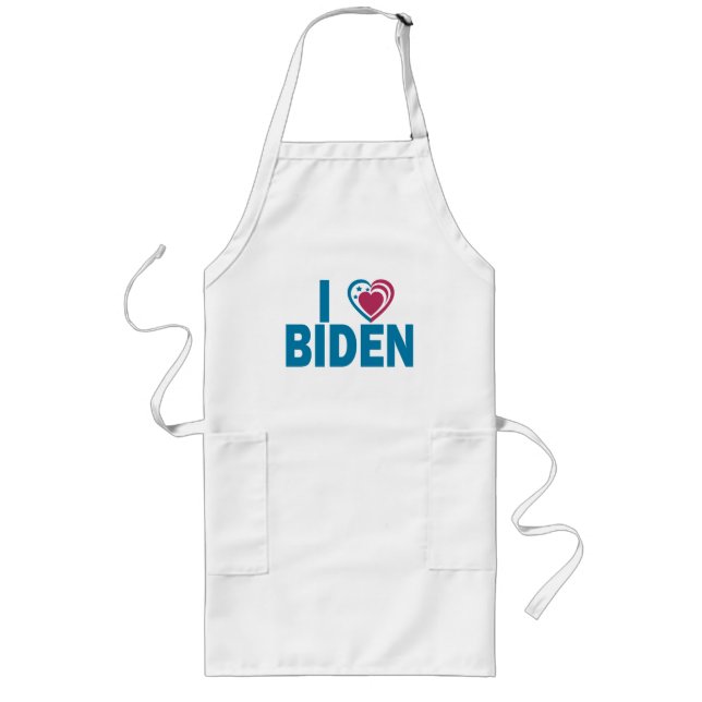 Avental Longo Eu Amo Biden (Frente)