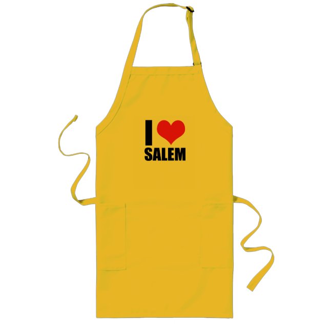 Avental Longo Eu amo Salem (Frente)
