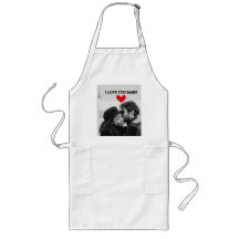 Eu Te Amo Bebê White Apron
