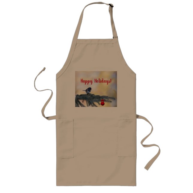Avental Longo Feliz Feriados! Baking! (Frente)