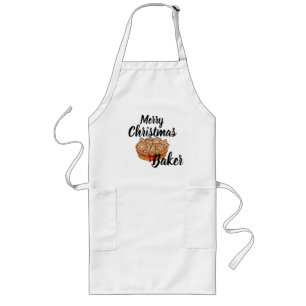 Avental Longo Feliz Natal Baker Apron