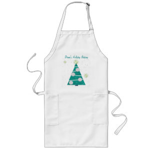 Avental Longo FERIADO Pastel do Natal PERSONALIZADO