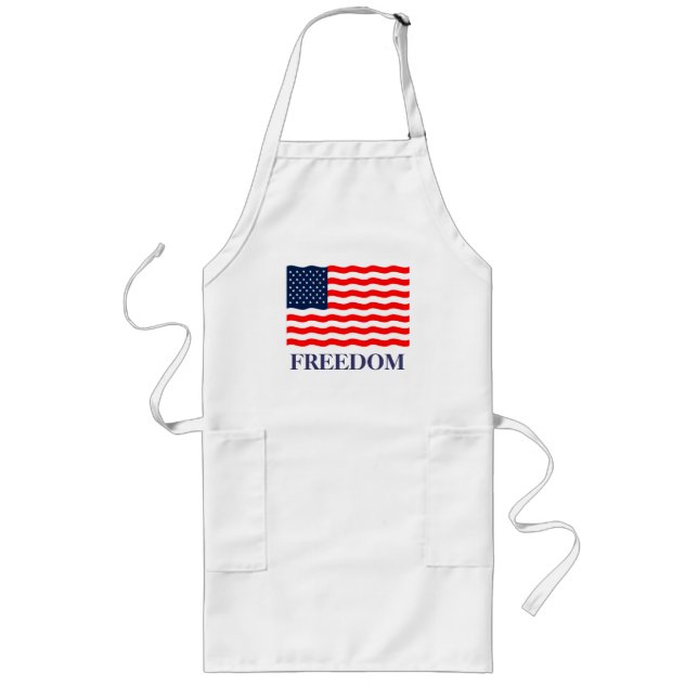 Avental Longo Flag Freedom Apron (Frente)