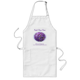 Avental Longo Flor Roxo #12